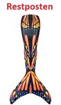 Limited Edition Sunburst Monarch Mermaid Tail (mit Monoflosse)